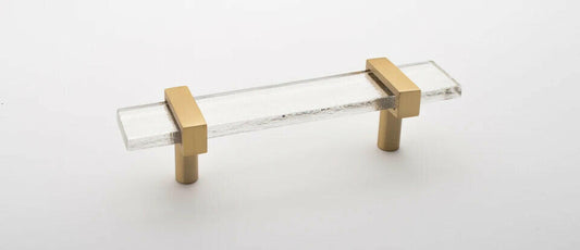 Sietto P-1900-5.5-SB Adjustable 5-1/2 in Long Handle Cabinet Pull- Satin Brass