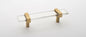 Sietto P-1900-5.5-SB Adjustable 5-1/2 in Long Handle Cabinet Pull- Satin Brass