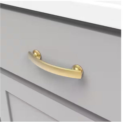 Hickory Hardware P2141-BGB American Diner 3-3/4 in Modern Arch Cabinet Pull Gold