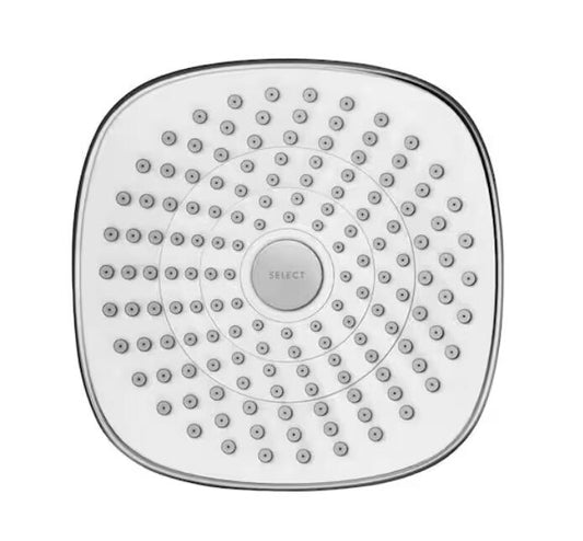 Hansgrohe 04387400 Croma Select 2-Spray Patterns Shower Head - White & Chrome