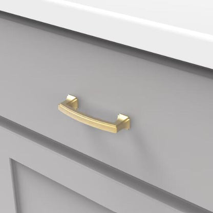 Hickory Hardware P3231-BGB-10B - Bridges 3" C2C Brushed Golden Brass (10 Pack)