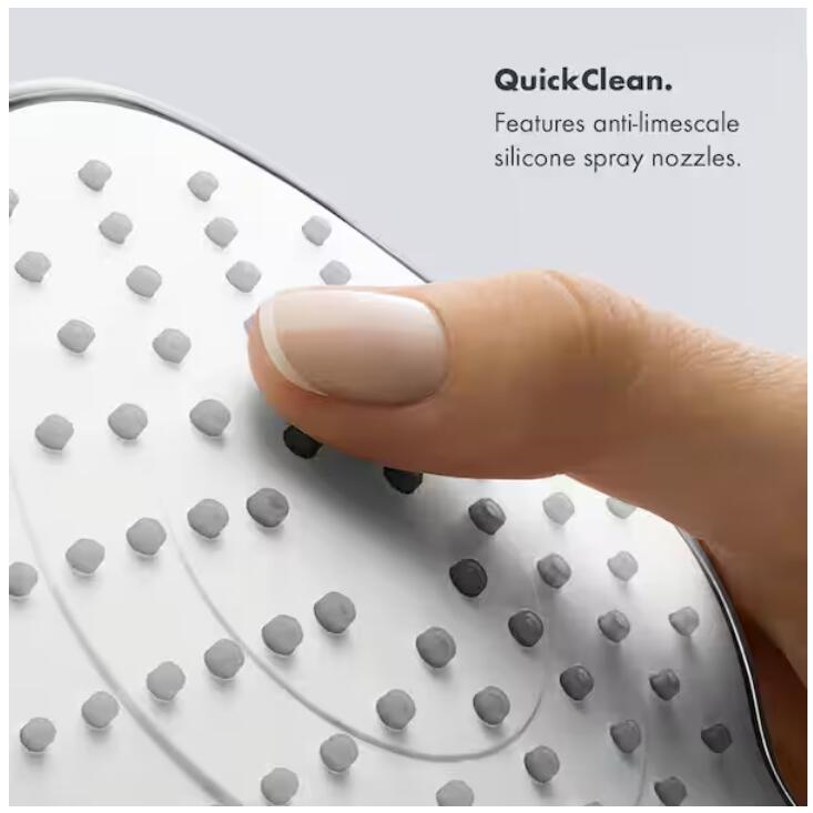 Hansgrohe 04387400 Croma Select 2-Spray Patterns Shower Head - White & Chrome
