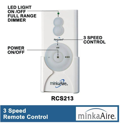 Minka Aire F623L-BC/SBR Orb 54" LED Indoor Brushed Carbon Ceiling Fan + Remote