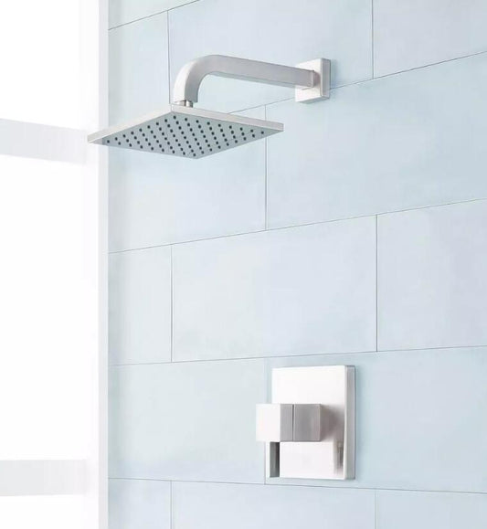Signature Hardware Rigi Pressure Balanced Shower Trim Package Brushed Nickel