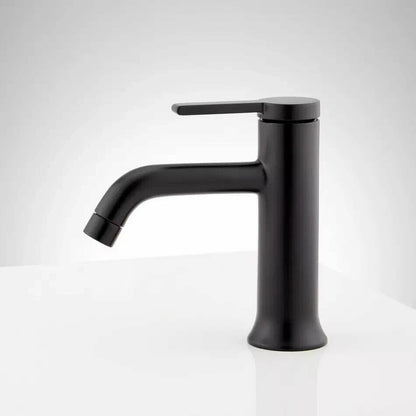 Signature Hardware - Lentz single - hole Bathroom Faucet - matte black