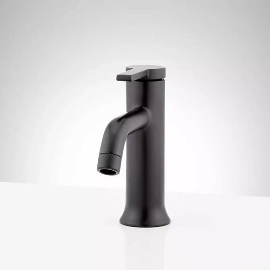 Signature Hardware - Lentz single - hole Bathroom Faucet - matte black