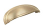 Amerock - Ashby Cup Pull - 3 or 4 in center to center - Golden Champagne