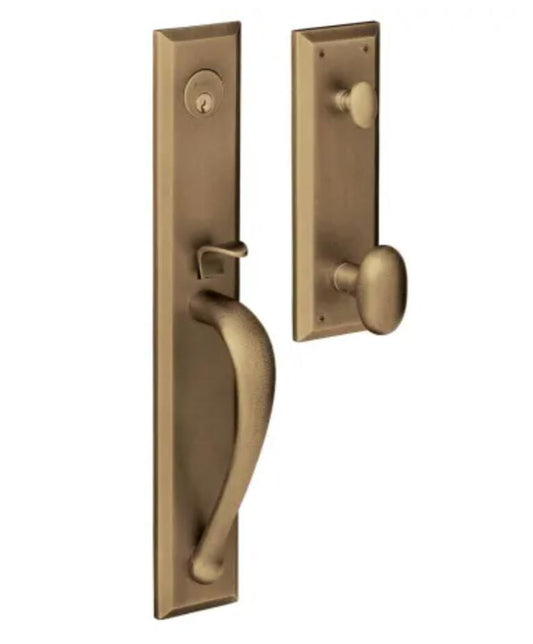 Baldwin Cody Style Full Escutcheon Single Cylinder Handleset with Interior Oval