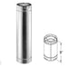 Duravavent - 5" x 8" DirectVent Pro 9" Galvanized Chimney Pipe - 58DVA-09