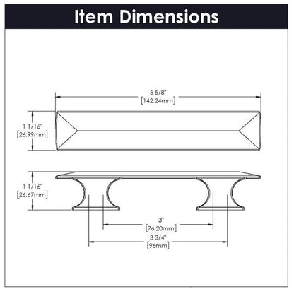 Hickory Hardware P2153-SN Bungalow 3 in. Center-to-Center Satin-Nickel Pull