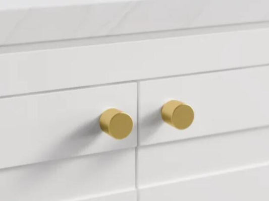 Kohler K-33529-2MB Helst Cabinet Knob - Vibrand Brushed Moderne Brass
