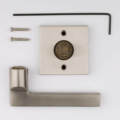 Baldwin HDSQURCSR190 Half Dummy square Door Lever Right Hand 190 Matte Black