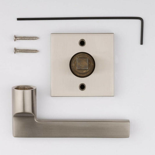 Baldwin HDSQURCSR190 Half Dummy square Door Lever Right Hand 190 Matte Black