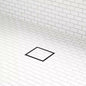 Signature Hardware - 8" Cohen Square Tile-In Shower Drain, Matte Black