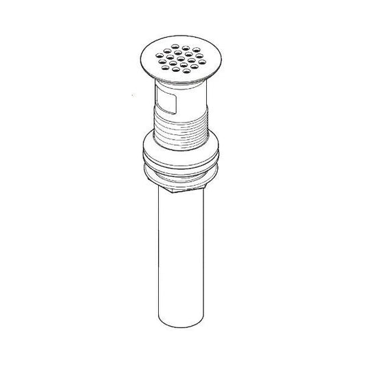 Pfister 972-104B Grid Strainer with Overflow Matte Black