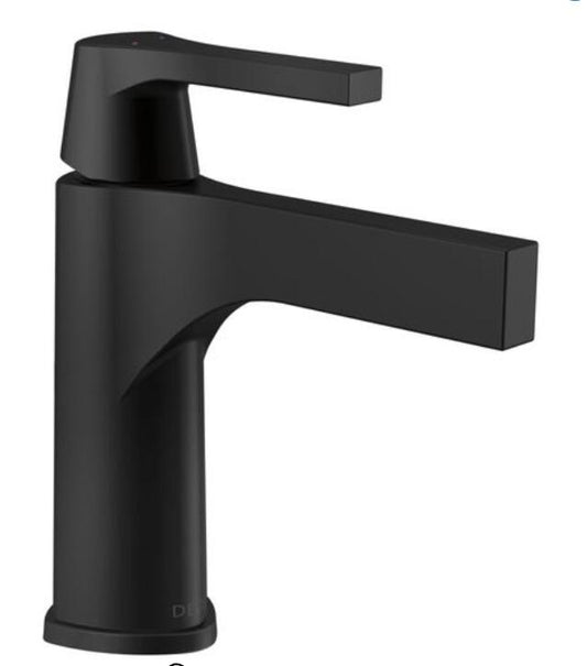 Delta Zura Single Handle Bathroom Faucet - Matte Black ( 574-BLMPU-DST)