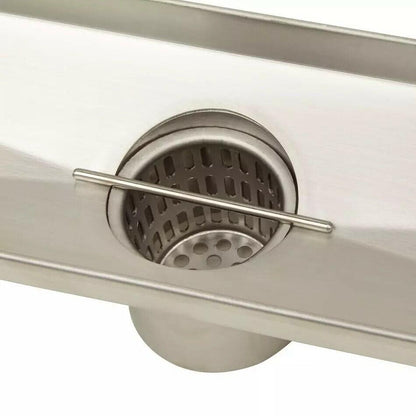 Signature Hardware-32" Cohen Linear Tile-In Shower Drain - Brushed SS