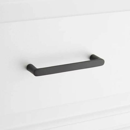 Signature Hardware - Novak - Thin Profile Brass Cabinet Pull-3-3/4"-Matte Black