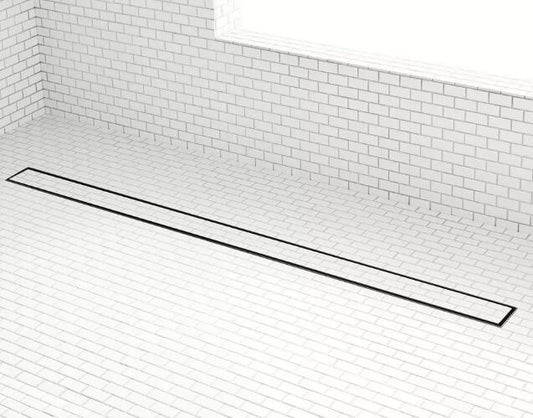 Signature Hardware Cohen 60" Tile Insert Linear Shower Drain - Matte Black