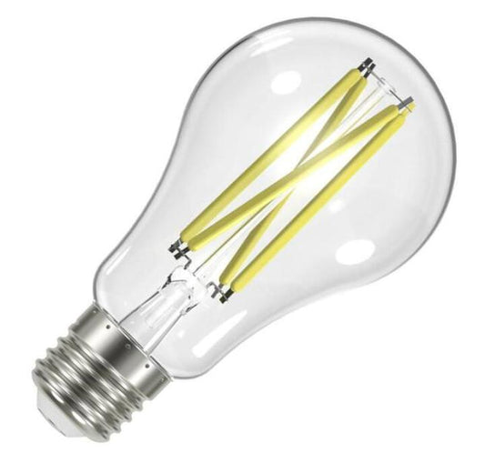 SATCO S12430 LED Light Bulb - Natural White - Clear - Dimmable - Pack of 3
