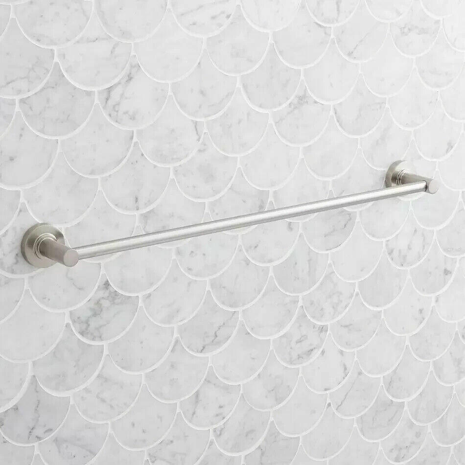 Signature Hardware-Lexia 24" Towel Bar-Brushed Nickel