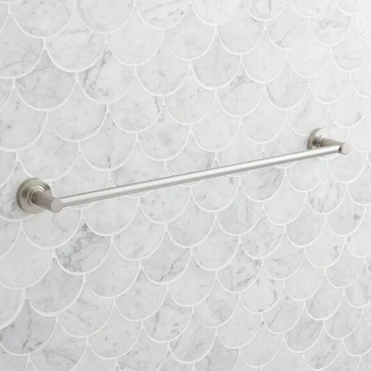 Signature Hardware-Lexia 24" Towel Bar-Brushed Nickel