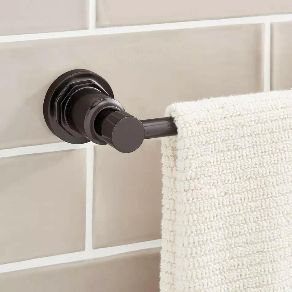 Signature Hardware-Greyfield 24" Towel Bar-Gunmetal
