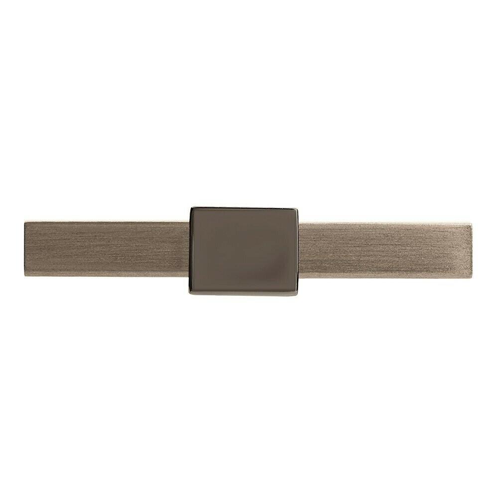 Amerock 36720SCBN- 2-3/8" Long Knob in Silver Champagne and Black Nickel