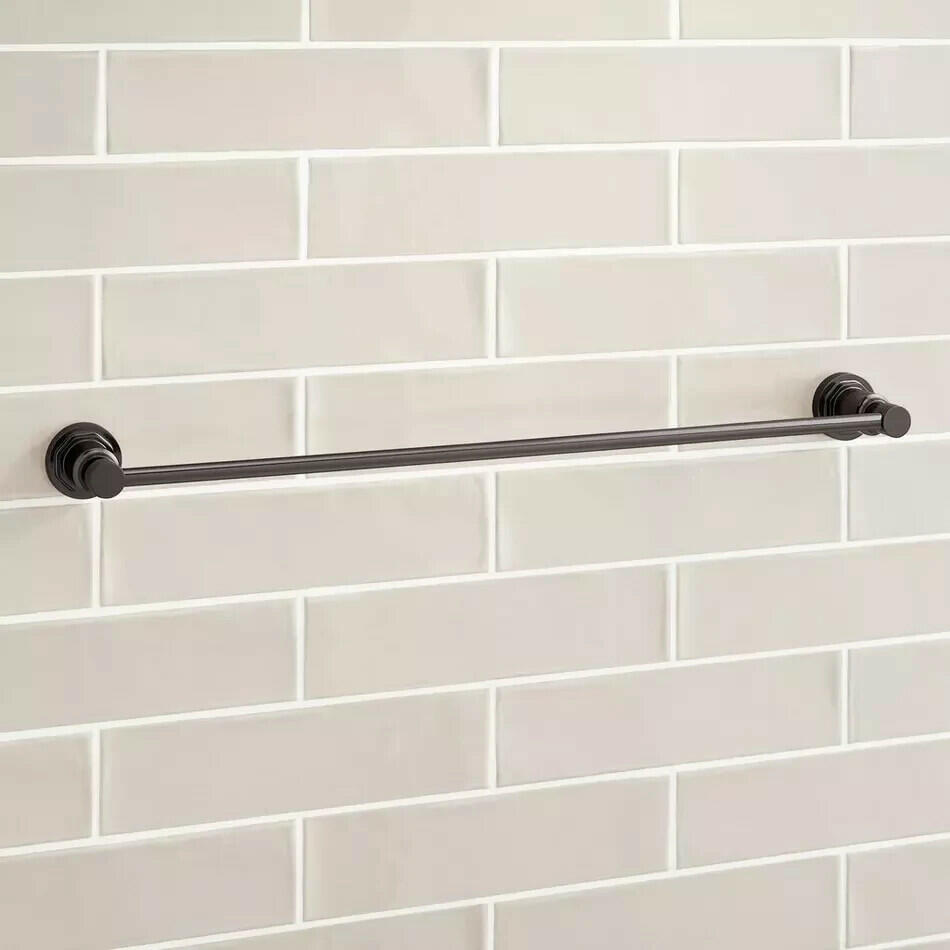 Signature Hardware-Greyfield 24" Towel Bar-Gunmetal