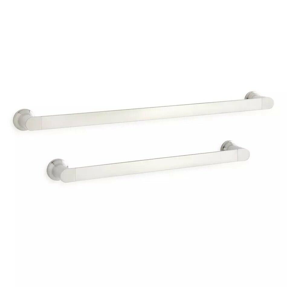 Signature Hardware - 18" Berwyn Towel Bar, Brushed Nickel