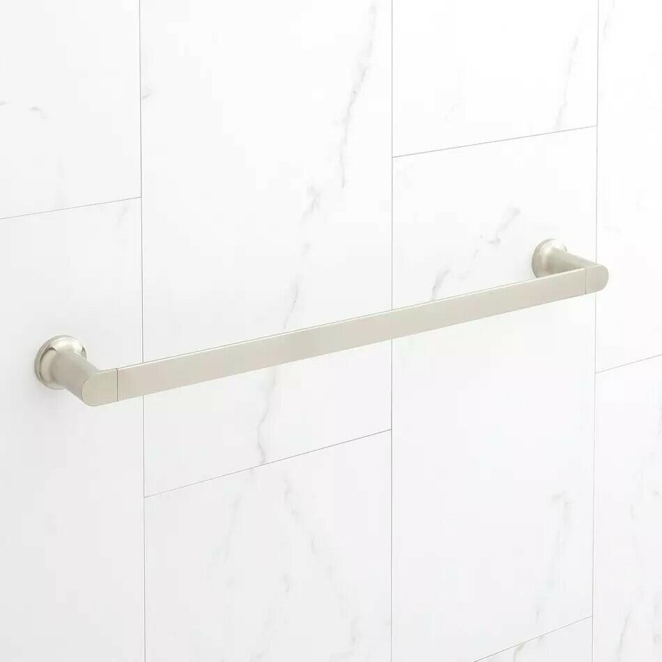 Signature Hardware - 18" Berwyn Towel Bar, Brushed Nickel