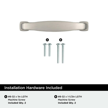 Amerock BP37050G10 - 3" Centers Cabinet Pull in Satin Nickel