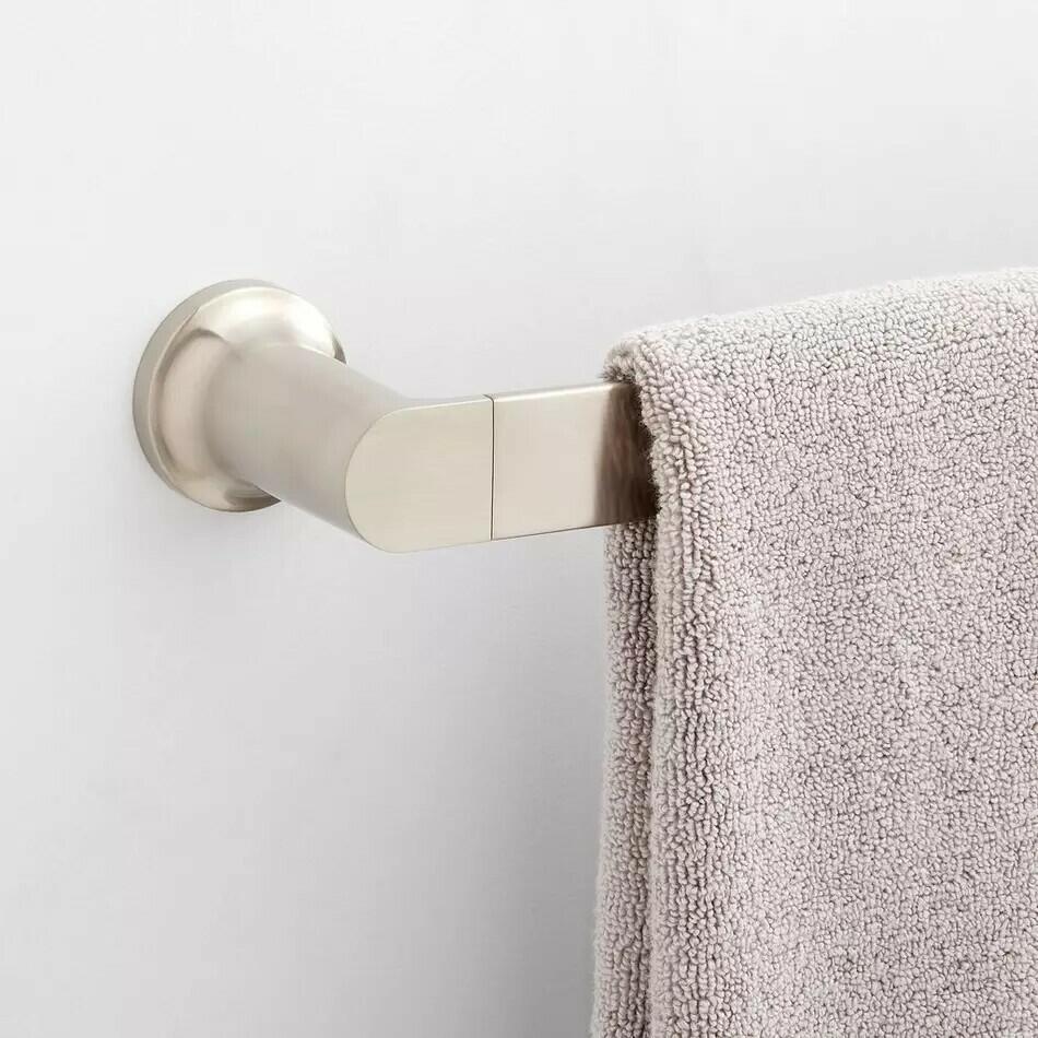 Signature Hardware - 18" Berwyn Towel Bar, Brushed Nickel
