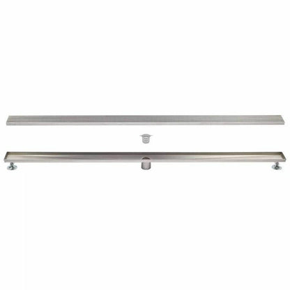 Signature Hardware - 28" Carmen Outdoor Linear Shower Drain Matte Black