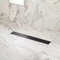 Signature Hardware - 28" Carmen Outdoor Linear Shower Drain Matte Black