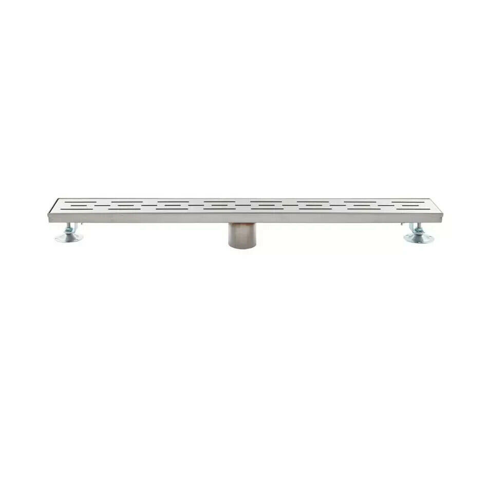 Signature Hardware - Effendi 24" Outdoor Linear Shower Drain - Brushed SS