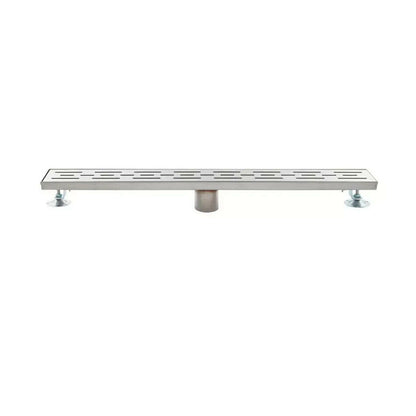 Signature Hardware - Effendi 24" Outdoor Linear Shower Drain - Brushed SS