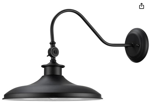 Globe Electric 44095 Aedan 1-Light Black Swivel Wall Sconce