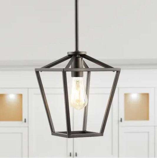 JONATHAN Y-JYL7580A Lighting Grace 8" Wide LED Mini Pendant - Oil Rubbed Bronze