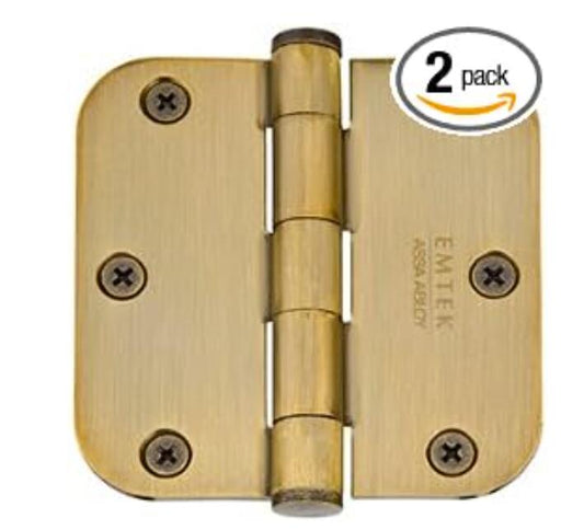 EMTEK 92033US7 - Plain Bearing Door Hinge - Heavy Duty - French Antique