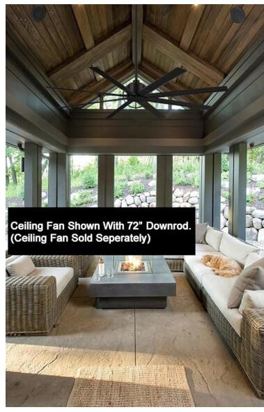 Minka-Aire 72 Inch Ceiling Fan Downrod - Coal - DR572-CL