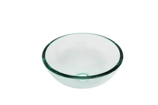 Miseno MVS-TIG-8048-12-NODRAIN 12" Circular Glass Vessel Bathroom - Clear
