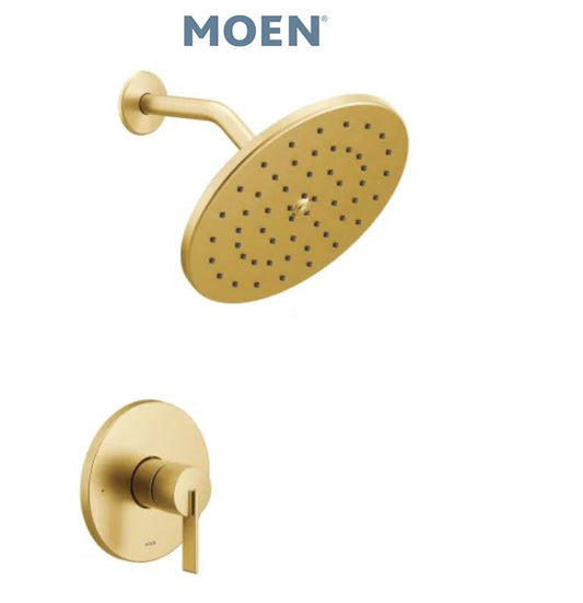 Moen UT3362BG Cia Shower Only Trim Package with Single Function Shower Head Gold