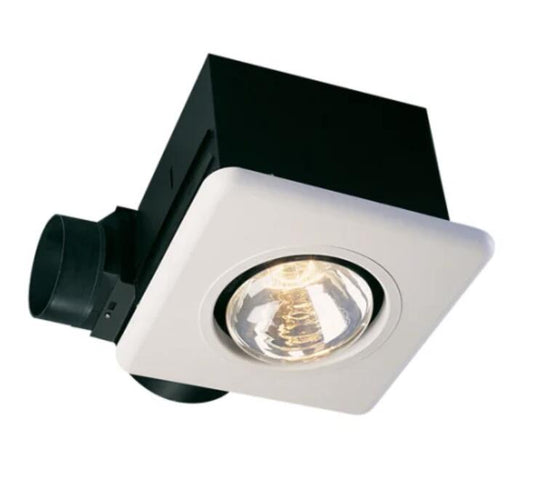 Air King 70 CFM 3.5 Sone Ceiling Mounted Exhaust Fan with Single Bulb Heater