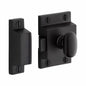Signature Hardware - Pitkin Brass Cabinet Latches w/oval knob - Matte Black