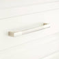 Signature Hardware - 5" Levitt Solid Brass Cabinet Pull-Brushed Nickel-Pack of 4