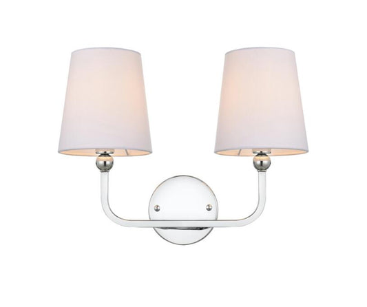 Elegant Lighting LD7322W16CH - Colson Bath Vanity 2-Light - Chrome