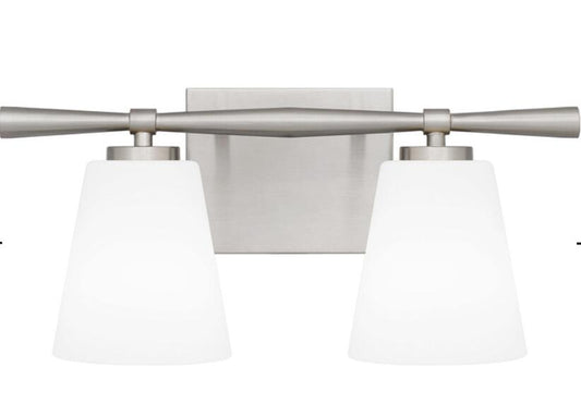 Quoizel BID8616BN - Brindley Bathroom Vanity 2-Light - Brushed Nickel