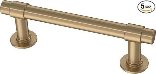 Franklin Brass Francisco Cabinet Pull, Champagne Bronze, 3" Drawer Handle, 5Pack