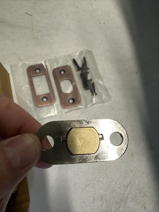 Signature Hardware - Deadbolt 2-3/4" - Latch, Strike Plate, Face Plate, screws